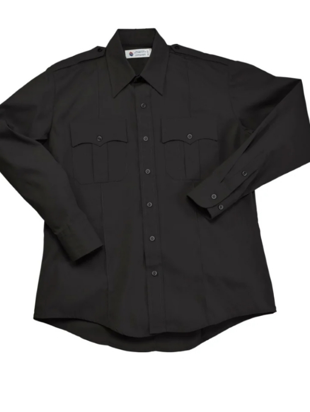 NWT Mens Liberty Uniform 100% polyester Police/Guard Black Shirt